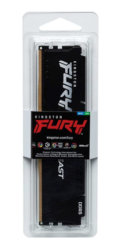 Memoria Ram Kingston Fury Beast Negro, 32gb, Ddr5, 5200mhz