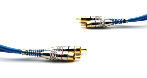 Cabo Rca 5 Metros Dupla Blindagem Cobre 5m Blindado 5mm