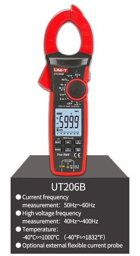 Pinza Amperimetrica Uni-t Ut 206b