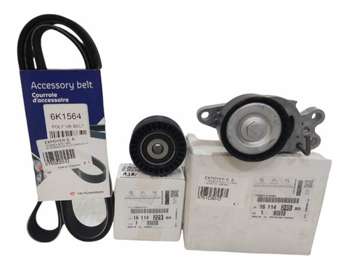 Kit Tensores Originales Y Correa Poliv Fiat Qubo 1.4 8v