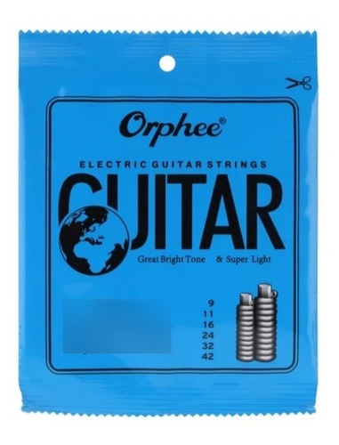 Juego De Cuerdas Orphee Rx15 Para Guitarra Eléctrica 