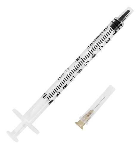 Seringa Com Ag. Insulina 1 Ml 13x045mm Kit 400un Descarpack