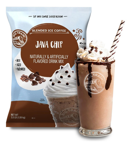 Polvo Big Train Sabor Java Chip - 1.59 Kg