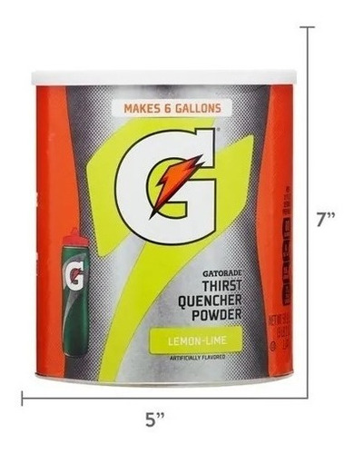 Gatorade Bebida Deportiva En Polvo 1.44kg Lima Limon