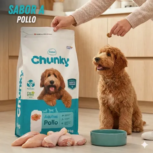 Alimento Chunky Para Perro Adulto Todos Los Tamaños Sabor Po | Cuotas ...