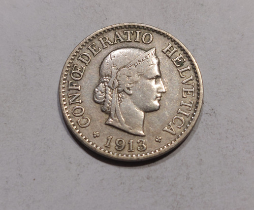 Moneda De 10 Rappen Año 1913