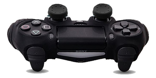 Ps4 Funda Expert Silicona Playstation 4 + 8 Grips Color Negro