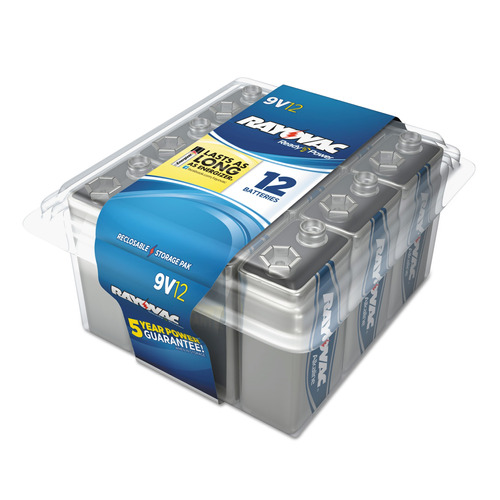 Pack X 8 Baterías Alcalinas De 9v Rayovac De Alta Energía 