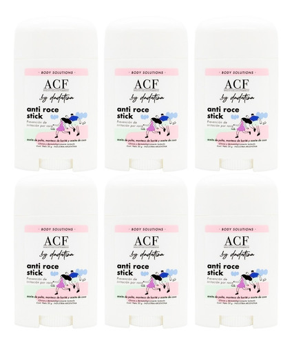 Acf By Dadatina Kit Anti Roce Stick Prevención Irritación X6