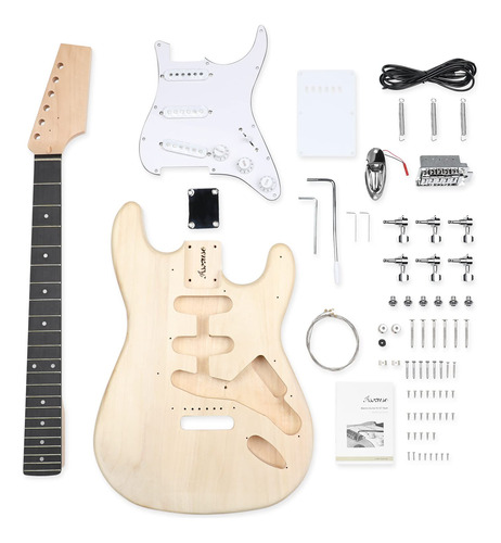 Asmuse Kit De Guitarra Eléctrica De Bricolaje Estilo St 6