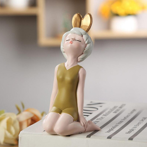 2 Figuritas De Resina Para Escultura Artística De Niña