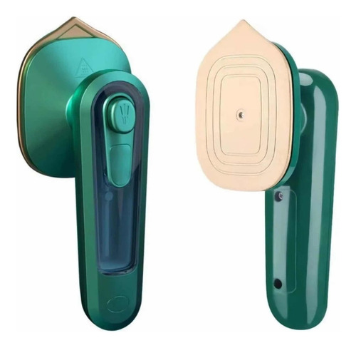 Mini Ferro De Passar Roupa A Vapor Para Viagem Bivolt Cor Verde-escuro