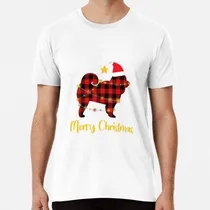 Comprar Remera Christmas Chow Chow Red Plaid Dog Algodon Premium 