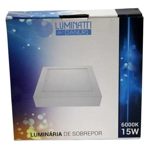 Downlight Sobrepor 15w Quad 6000k Biv Luminatti