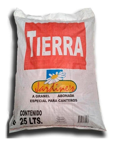 Tierra A Granel Especial Para Canteros 25lt Jardines G P