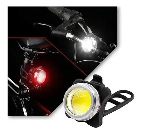 Luz Led Stop Trasera Para Bicicleta Recargable Usb 5 Modos
