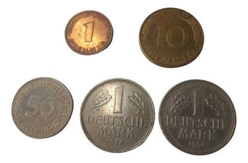 Lote Monedas Alemanas X 5 - #vrig