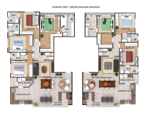 Imagem 3 de 15 de Volo Prime Residence 3 Suites Itapema - 2198