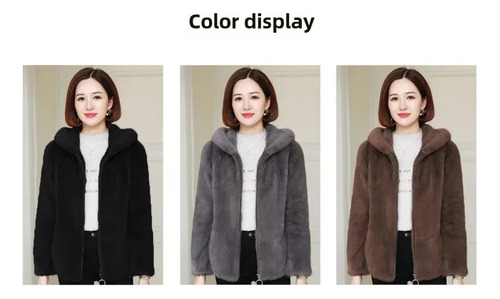 Sudadera Con Capucha Cálida De Forro Polar Para Mujer, Moda De Invierno, Estilo Comun