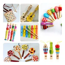 Comprar Kit Com 7 Instrumentos Musicais Infantis Montessorianos 