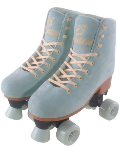 Patins Roller Feminino Quatro Rodas Quad Bota N 35-38 Fenix