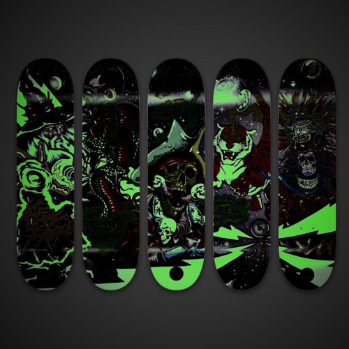Imagen 3 de 3 de Tabla De Skate Woodoo X Varbaro Illuminati Quique