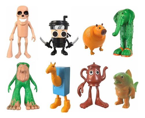 8 * Figuras De Ação Tralalero Tralala, Tung Sahur Brainrot