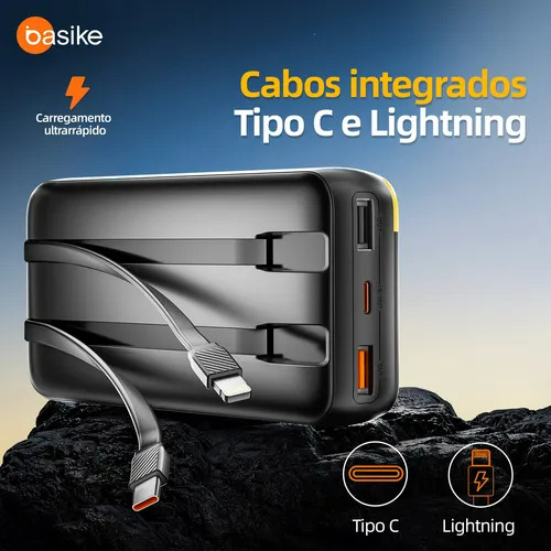 Power Bank 20000mah Carregador Portátil Super Rápido 22.5w 5 Portas Usb De Entrada/saída Usb/tipo C,carregador Portátil Power Bank Rapido Compatível Ios E Android,preto