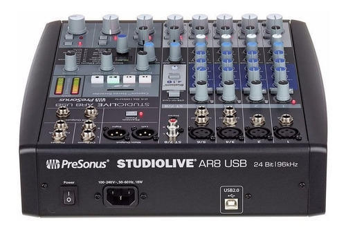 Presonus Ar8 Usb Consola Mixer 8 Canales Graba Multipista 6p