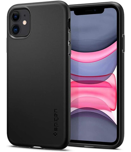 Funda Spigen Thin Fit Pro Para Apple iPhone 11 (2019) -negro