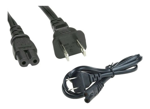 Cable Bifasico De Corriente 2 Polos Tipo 8 Psp  1 Metro