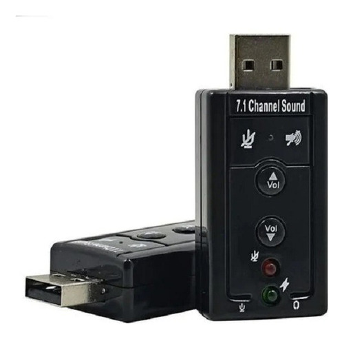 Adaptador Tarjeta De Sonido Usb Audio Micrófono Pc Laptop