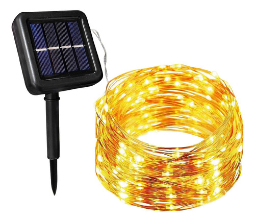 Guirnalda De Luces Led Con Panel Solar Op-l200-ww Opalux