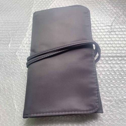 Bolsa Organizadora De Brochas De Maquillaje, Soporte Gris