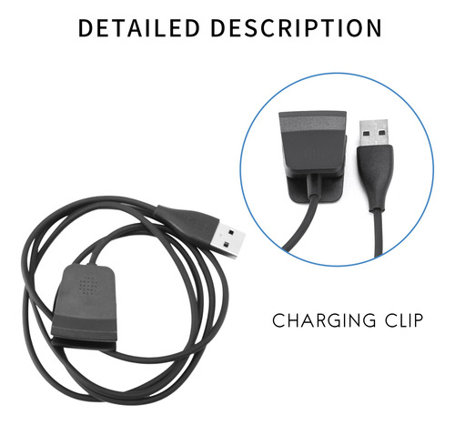 Para El Cargador Fitbit Alta Hr, Cable De Carga Usb De Repue