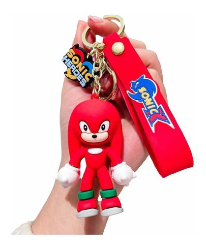 Llaveros Sonic Knuckles Rojo The Hedgehog Generacion Dorada 