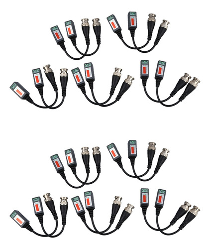 Cabina De Transceptor Balun De Vídeo Pasivo Cctv Bnc Cat5 C