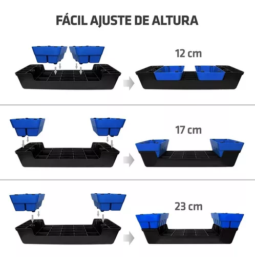 Step de Ginástica Muvin – Academia – Tamanho da Base 70,5cm x 28,5cm –  Ajustável - Três Ajustes de Altura – 12cm, 17cm e 23cm - Travas Para  Segurança