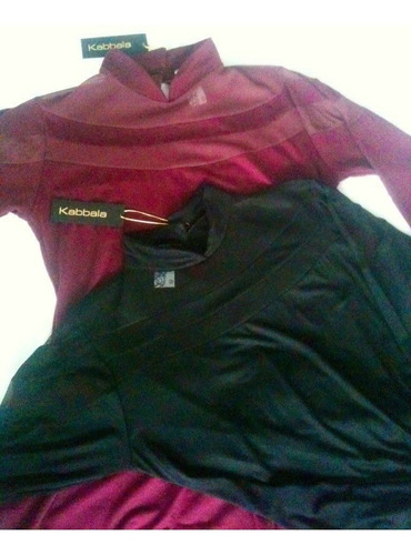 Imagen 4 de 4 de Vestido Detalle Gasa T2 Y T3 Negro Y Bordo Marca Kabbala