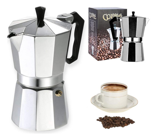 Cafetera De Aluminio Italiana Tipo Greca Moka Pot