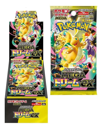MEGAドリームEX1BOX Pokémon Booster Box Mega Dream EX Japonês Lacrado | Parcelamento