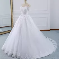 Vestido Noiva Princesa Com Armação E Véu Longo Lindo 'e150