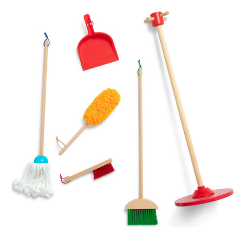 Melissa & Doug: Juguete De Set De Limpieza, 6 Piezas