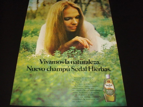 (pb008) Publicidad Clipping Shampoo Sedal Hierbas * 1972