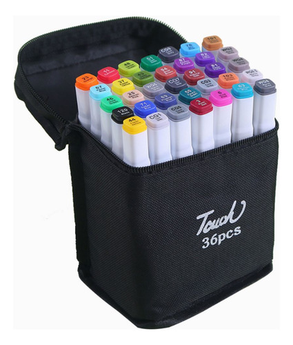 Caneta Marcador Para Colorir Desenho Professional, Pontas Du Cor Unica