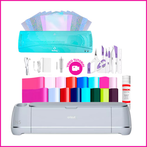 Kit Plotter Cricut Maker 3 Vinilos + Laminadora A3 Hoby N5