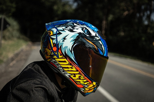 Capacete Fechado Norisk Supra Aguila Cor Azul Tamanho do capacete 56/S