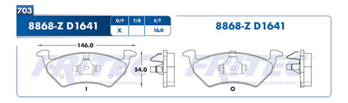 Balatas Delanteras Vw Gol Sedan 1.6 2012-2013