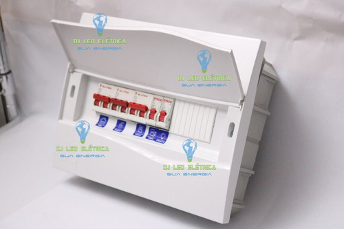 Kit Quadro Distribuição Embutir P 12 Disjuntores Conforme D