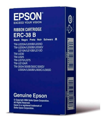 Cinta Epson Erc-38b Tmu-220 Bixolon Srp-270 Pnp-220 Original